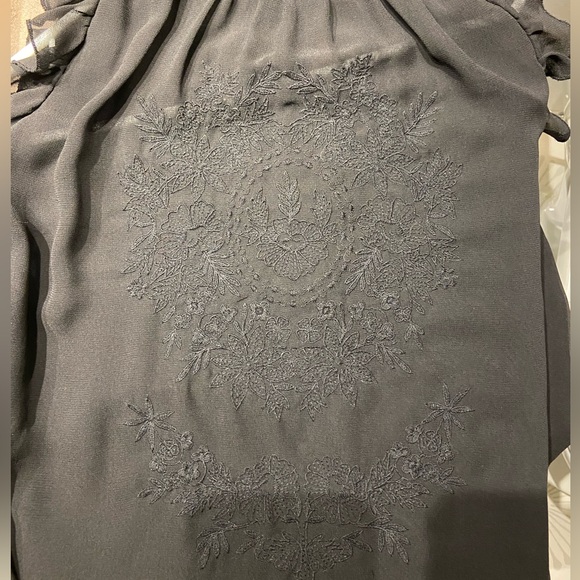 Zara Black Shoulderless top - Picture 5 of 7